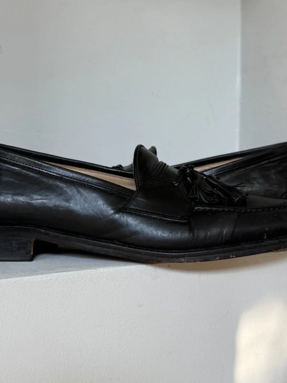 Johnston & Murphy Vintage Made in Italy Leather Tassel Loafers Men’s 9.5 M